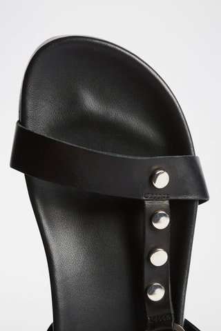 Sandales en cuir - Noir