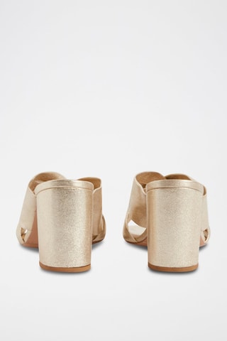 Sandales en cuir - Doré