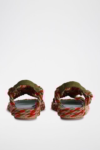 Sandales - Vert et rouge