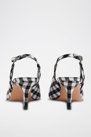 Escarpins en cuir - Noir et blanc