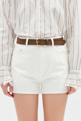 Ceinture en cuir - Kaki