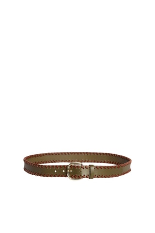 Ceinture en cuir - Kaki