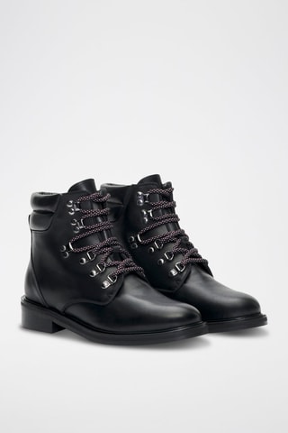 Bottines en cuir - Noir
