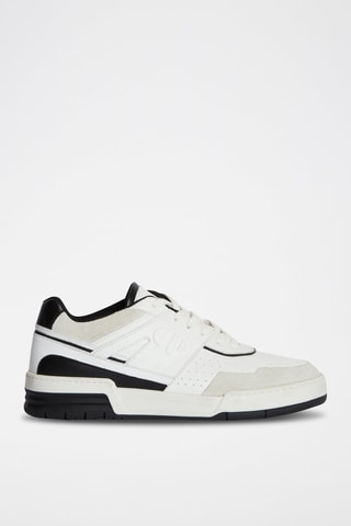 Baskets en cuir - Blanc et noir