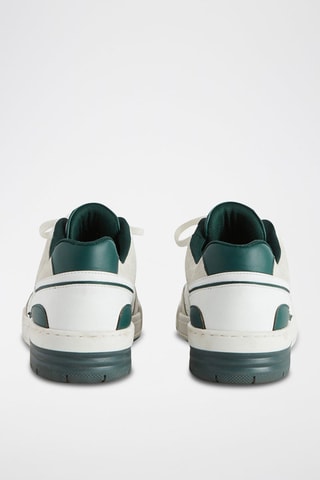 Baskets en cuir - Blanc et vert