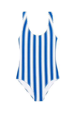 Maillot 1 pièce - Blanc et bleu