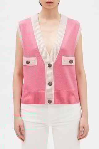 Pull en laine et cachemire - Rose