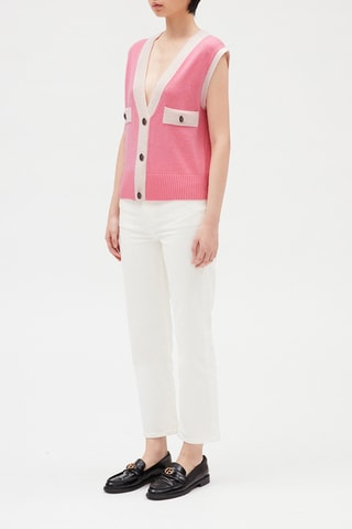 Pull en laine et cachemire - Rose
