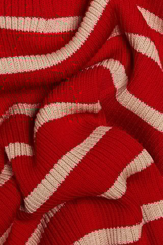 Pull - Rouge et beige