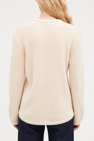 Pull en laine mélangée - Beige