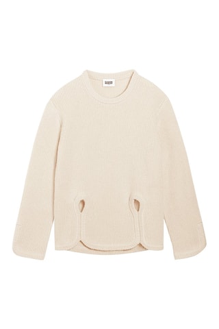 Pull en laine mélangée - Beige