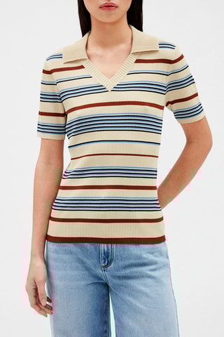 Pull - Beige et marron