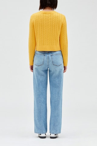 Pull en laine et cachemire - Jaune
