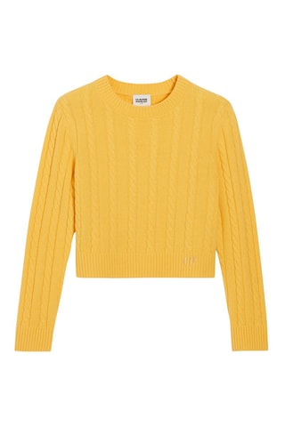 Pull en laine et cachemire - Jaune