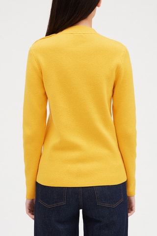 Pull en laine mélangée - Jaune