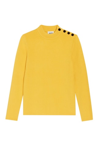 Pull en laine mélangée - Jaune