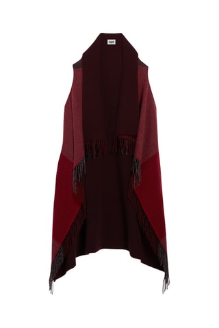 Gilet sans manches en laine - Bordeaux