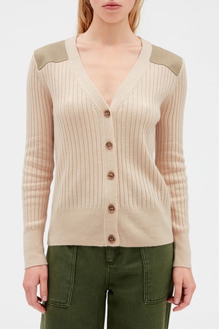 Gilet en laine mélangée - Beige