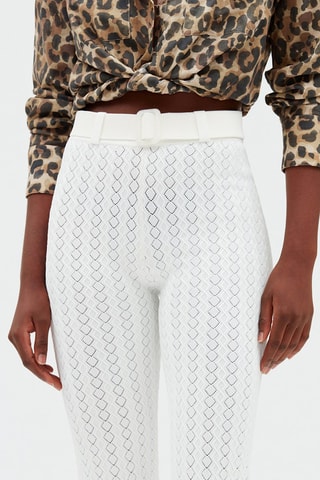 Pantalon en maille - Blanc