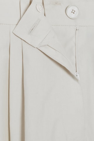 Pantalon à pinces large - Blanc
