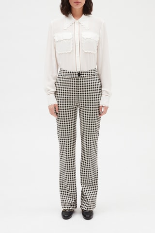 Pantalon à carreaux - Noir et blanc