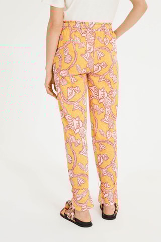 Pantalon casual - Orange et rose