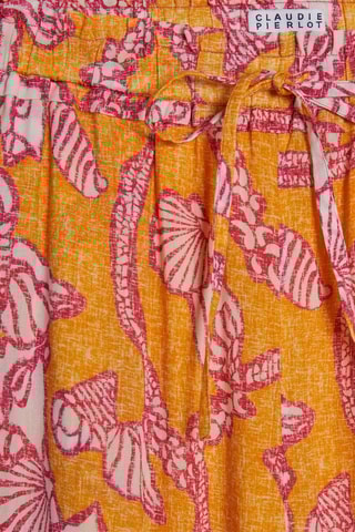 Pantalon casual - Orange et rose