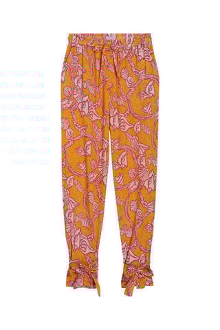Pantalon casual - Orange et rose
