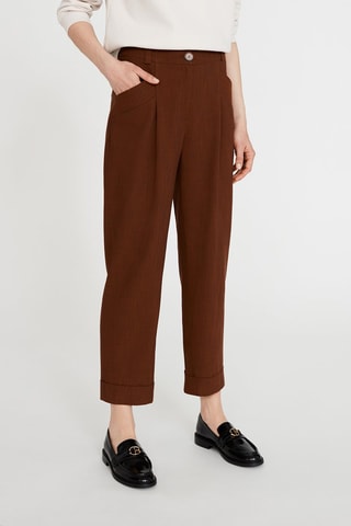 Pantalon carotte - Marron