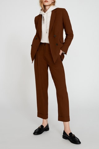 Pantalon carotte - Marron