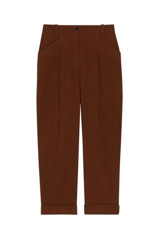Pantalon carotte - Marron