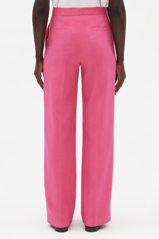 Pantalon taille haute - Rose