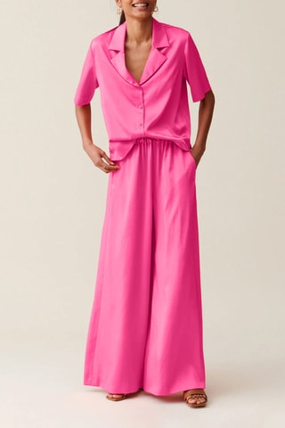 Pantalon wide legs - Fuchsia