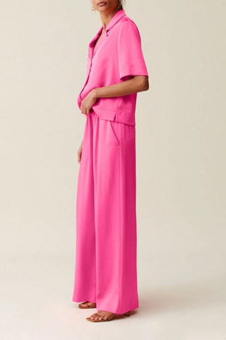 Pantalon wide legs - Fuchsia