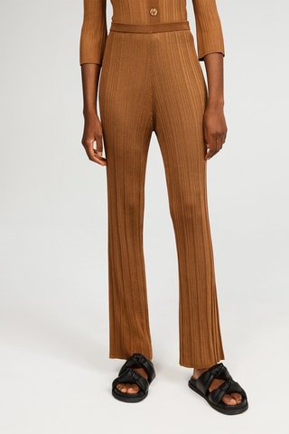 Pantalon bootcut - Camel