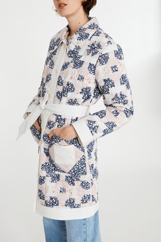 Manteau - Blanc et bleu marine