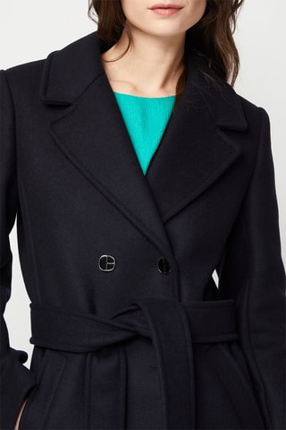 Manteau en laine - Bleu marine