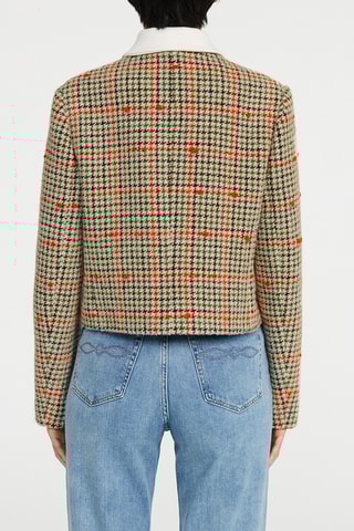 Veste - Ecru et rouge