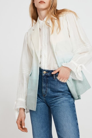 Blazer sans manches en lin - Ecru