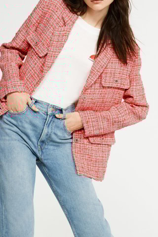 Veste en tweed - Rose