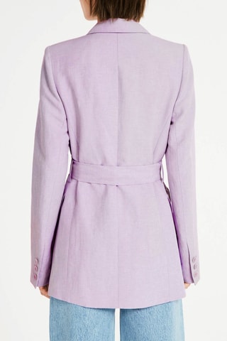 Veste longue en lin - Violet