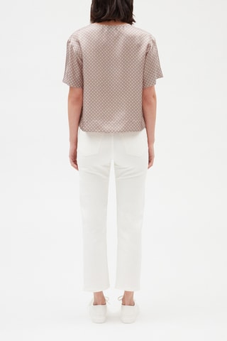 Top en soie - Beige