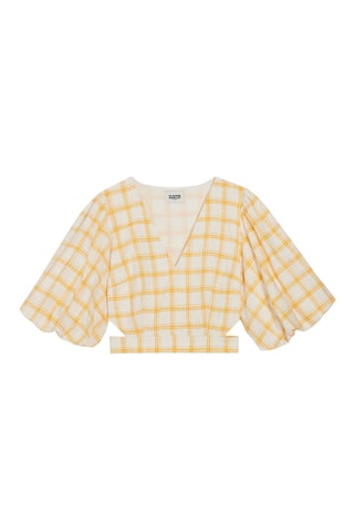 Top - Blanc et jaune