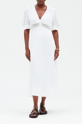Robe mi-longue Blanc