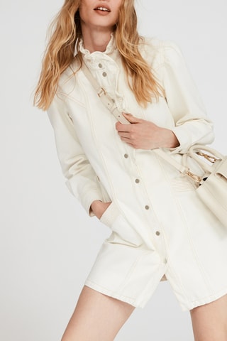 Robe droite - Ecru