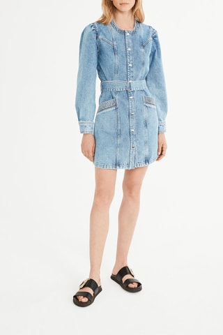 Robe chemise en jean - Bleu