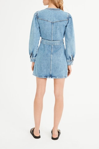 Robe chemise en jean - Bleu