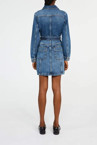Robe droite en jean - Bleu 