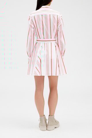 Robe chemise - Blanc et rose