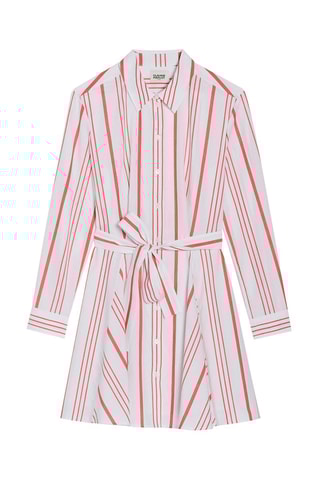 Robe chemise - Blanc et rose